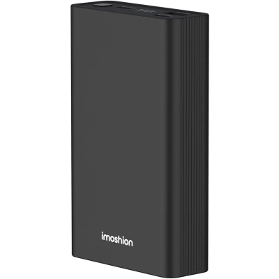 Afbeelding van imoshion Mini Powerbank 20000 mAh Snellader 30W LED indicator USB C &amp; A Geschikt voor o.a. iPhone en Samsung Universeel Zwart