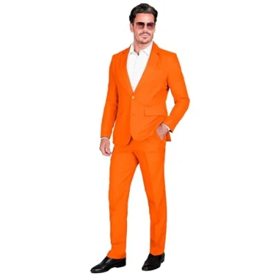 Afbeelding van Widmann 100% NL &amp; Oranje Kostuum Mr Team Man Large Carnavalskleding Verkleedkleding