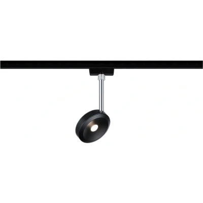 Afbeelding van Paulmann URail Discus LED spot railverlichting zwart mat 2700K dimbaar