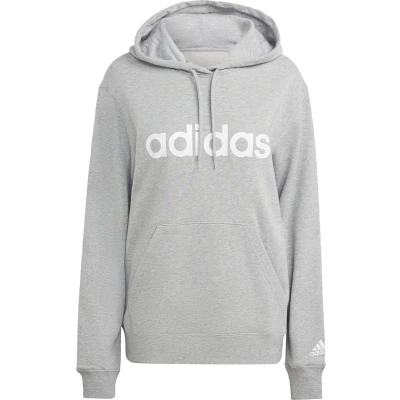 Afbeelding van adidas Sportswear W LIN FT HD Sweater, Dames, Maat: XS, Medium grey heather/white