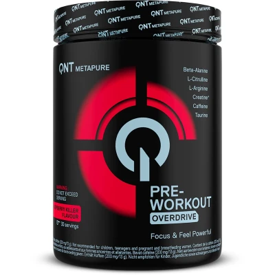Afbeelding van QNT Pre workout Raspberry 390 gram