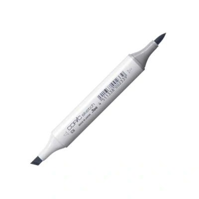 Image de COPIC Sketch C 6, Cool Gray No. Twin Marker avec une pointe moyenne et pinceau