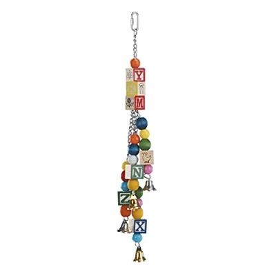 Afbeelding van Nobby papegaaien toy hout en touw nr.1 mix 50 cm 1 ST