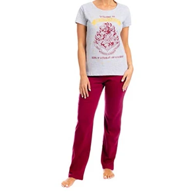 Afbeelding van HARRY POTTER Pyjamaset Hogwarts dames, Rood
