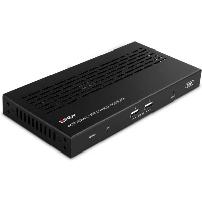 Afbeelding van LINDY 4K30 HDMI &amp; USB over IP Extender Decoder (verlenging)
