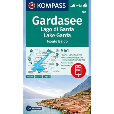 Afbeelding van Kompass Wanderkarten WK102 Gardameer