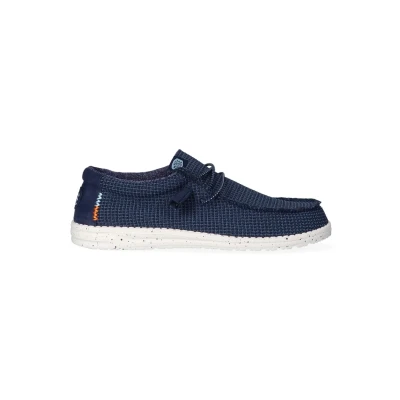 Afbeelding van Hey Dude Sportieve veterschoenen, Heren, Maat: 41, Blauw Textiel