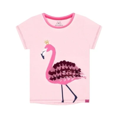 Afbeelding van Harry Bear T shirt voor meisjes, flamingo, Roze