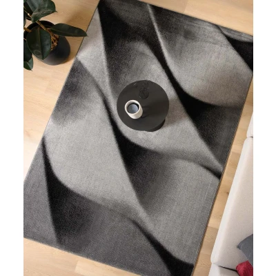 Afbeelding van Modern Tapijt/Vloerkleed Canvas Zwart/grijs 240x340 Cm