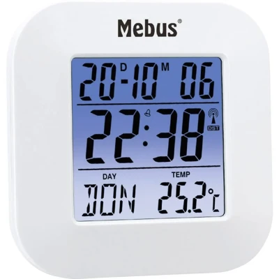 Afbeelding van Mebus 51511 Wekker Zendergestuurd Wit
