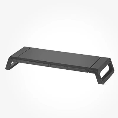 Afbeelding van MARSGAMING Mars Gaming MGS Pro, ergonomische monitorstandaard, professionele houder voor smartphone en tablet, verstelbaar in 3 maten, multifunctionele lade, zwart