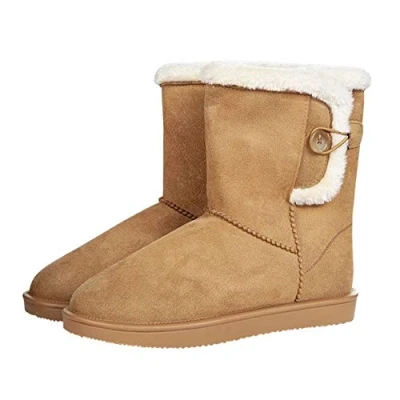 Afbeelding van HKM Allweatherlaars Davos Button Fur Camel maat 35