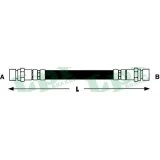 Afbeelding van LPR 6T46344 Remslang 160 F10X1 VOLKSWAGEN: Corrado, GOLF 4 Cabrio, 3, SEAT: Córdoba I Vario