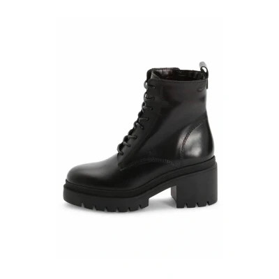 Afbeelding van Tamaris Enkellaarsjes met plateauzool, Dames, Maat: 40, Black Schoenen