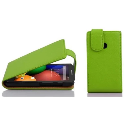 Afbeelding van Cadorabo Hoesje geschikt voor Huawei ASCEND G330 in APPEL GROEN Beschermhoes flip design Case Cover van getextureerd imitatieleer