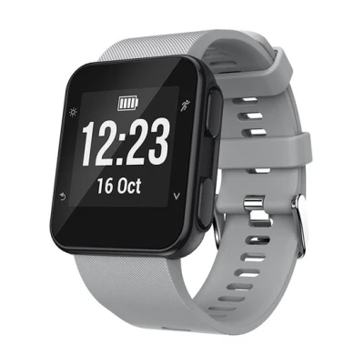 Afbeelding van Siliconen bandje Grijs Garmin Forerunner 35 / 30