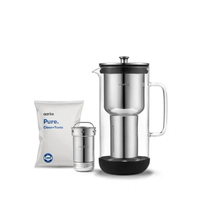 Image de Carafe filtrante Aarke Purifier Gris et Transparent