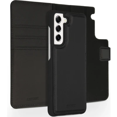 Afbeelding van Accezz Hoesje Geschikt voor Samsung Galaxy S21 FE Met Pasjeshouder Premium Leather 2 in 1 Wallet Bookcase Zwart