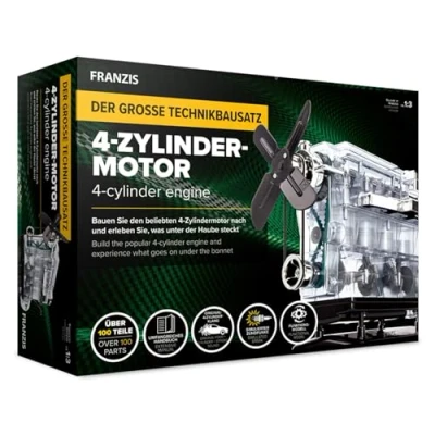 Afbeelding van 1:3 Franzis 67175 2 4 Cylinder Engine Kit Plastic Modelbouwpakket