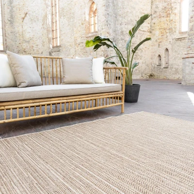 Afbeelding van Buitenkleed Jute Outdoor beige/bruin Polypropyleen 200 x 290 cm (L)