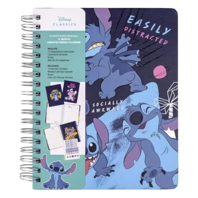 Afbeelding van Disney Stitch Weekplanner 2024 Met Stickers Familieplanner To Do Planner