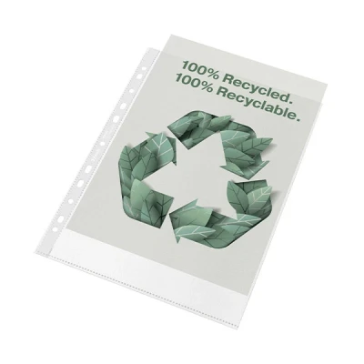 Image de Esselte Recycle pochette A4 11 trous 70 microns (100 pièces)