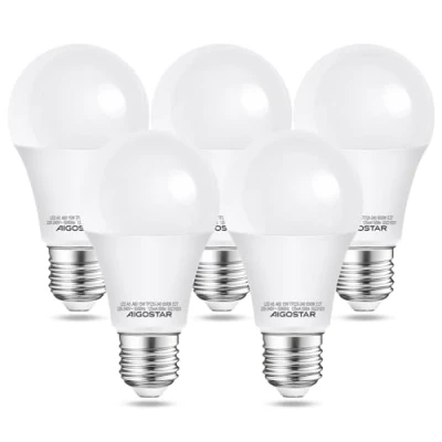 Afbeelding van Aigostar LED lamp A5 A60 15W E27 Fitting Daglicht 6500K 1500 lumen Set van 5 stuks