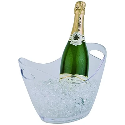 Afbeelding van Wijn en/of champagnekoeler transparant 27x20xh21 cm