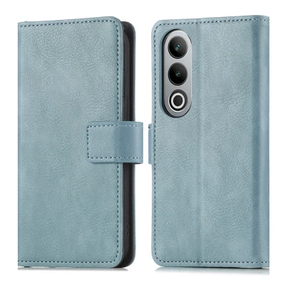 Afbeelding van iMoshion Hoesje Geschikt voor OnePlus Nord CE 4 Met Pasjeshouder Luxe Bookcase Lichtblauw