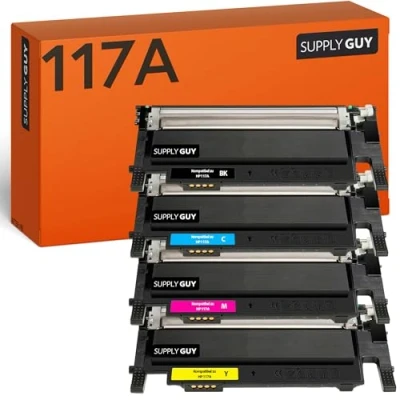 Afbeelding van SupplyGuy 4 tonercartridges compatibel met HP 117A / W2070A voor Color Laser 150a 150W 150nw MFP 178nw 179fnw 178nwg 179fwg W2071A W2072A W2073A
