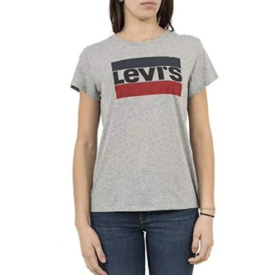 Afbeelding van Levi&#039;s The Perfect T shirt voor dames, Sportswear Logo Smokestack Htr