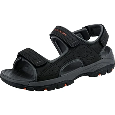 Afbeelding van Skechers Tresmen Outdoorsandalen, Heren, Maat: 48.5, Black Pu