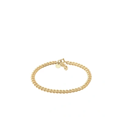 Afbeelding van Elli Panzerkette Massiv Basic Blogger Trend Armband goldcoloured, Dames, Maat: 17, Gold coloured