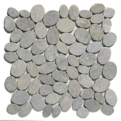 Afbeelding van The Mosaic Factory Natural Stone Marmer Kiezel Grijs