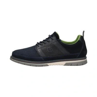 Afbeelding van bugatti Sammy Comfort Sneakers laag, Heren, Maat: 44, Dark blue Leer en textiel