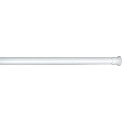 Afbeelding van Wenko Douchegordijnstang 2 X 70 115 Cm Aluminium Wit