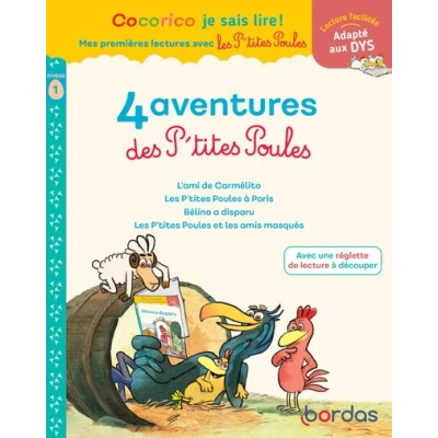 Image de Cocorico Je sais lire ! 1res lectures 4 aventures P&#039;tites Poules Niveau 1 DYS