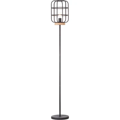 Afbeelding van Brilliant Gwen Vloerlamp 1xE27 Max.60W Zwart/Hout