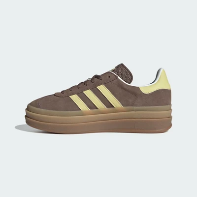 Afbeelding van adidas Originals Gazelle BOLD Sneakers laag Earth strata powder yellow cloud white, Dames, Maat: 40, white