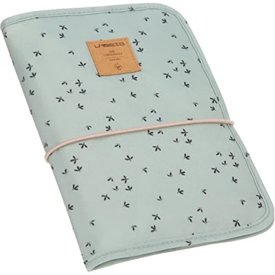 Image de LÄSSIG Sac à langer avec matelas et compartiment pour les lingettes humides emporter en déplacement/Changing Pouch Floral Mint