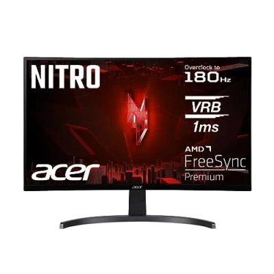 Afbeelding van Acer Nitro ED273 S3 Gaming Monitor 27 inch (69 cm display) Full HD, 165Hz (180Hz OC), 1ms (VRB), 1x HDMI 2.0, 1.4, DP 1.2, AMD FreeSync Premium, zwart