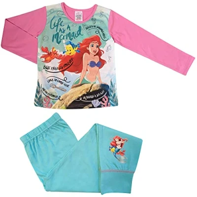 Afbeelding van De kleine Zeemeermin pyjama maat 122/128 Disney&#039;s Ariel pyama katoen
