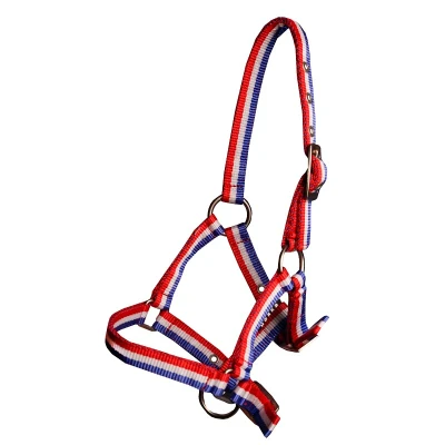 Image de Horka Licol Basic Poulain Rouge/blanc/bleu Full