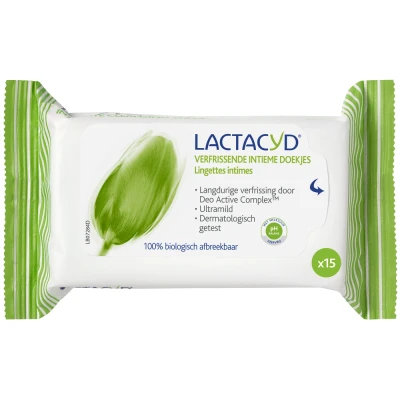 Afbeelding van 5x Lactacyd Tissues Verfrissend 15 stuks