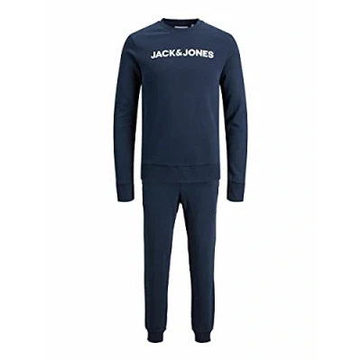 Afbeelding van Jack &amp; Jones Jaclounge Set Noos pyjamaset voor heren, marineblauw blazer