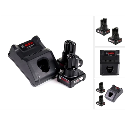Afbeelding van Bosch GAL 12V 40 Professionele snellader voor accu&#039;s ( 1600A019R3 ) + 2x 6.0 Ah accu 1600A00X7H
