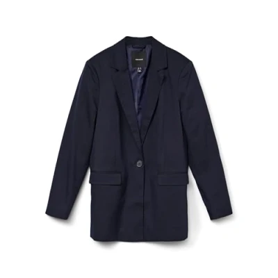 Image de VERO MODA Vmnila Ls Slim Blazer pour femme, bleu marine., 44