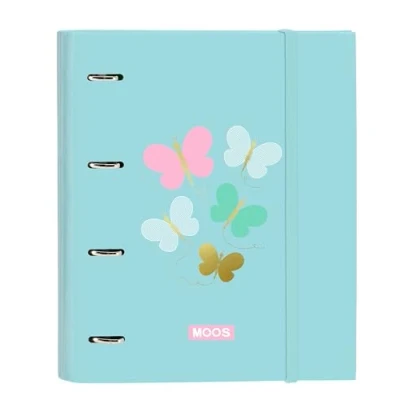 Afbeelding van Ringmap Moos Butterflies Blauw 27 x 32 3.5 cm