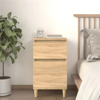 Afbeelding van vidaXL Nachtkastje 40x35x70 cm sonoma eikenkleurig