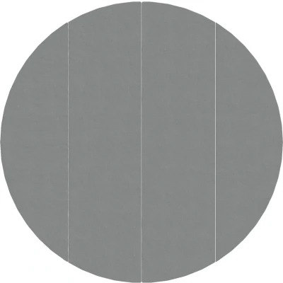 Afbeelding van Zwembadgrondzeil Ø500 cm polyester geotextiel lichtgrijs